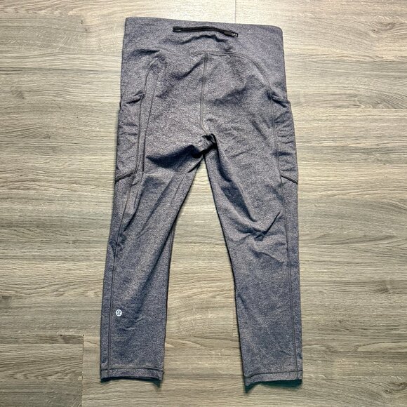 Lululemon Women's Speed Up Crop 21" Leggings - Grey - Picture 8 of 10